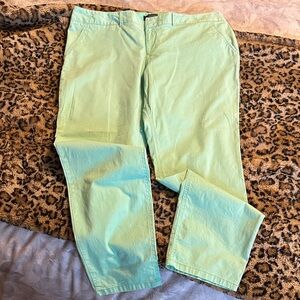 The Limited Light Green Ankle Pants
